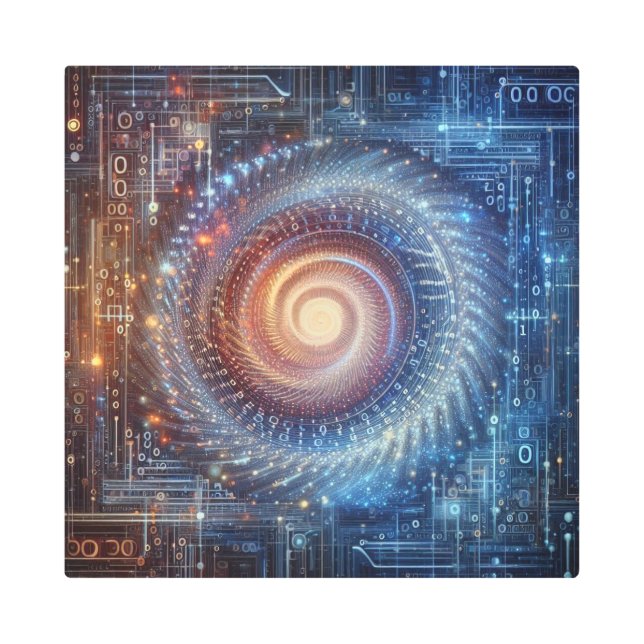 Impresión En Metal Desvelando el reino digital (Anverso)