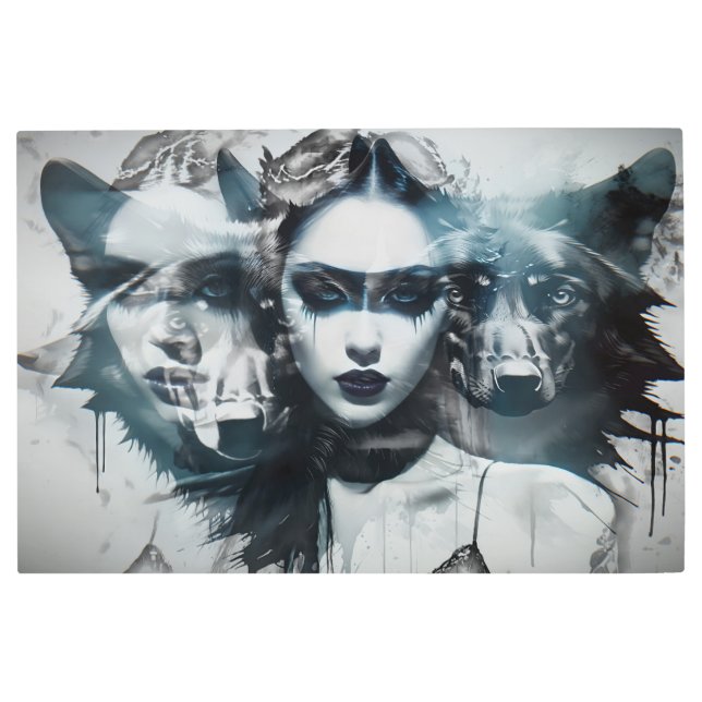 Impresión En Metal Detrás de la máscara 1 (Anverso)