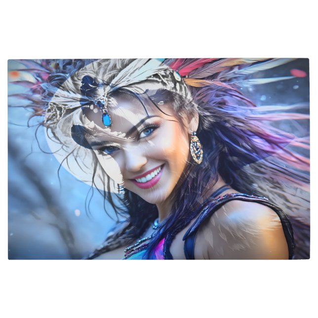 Impresión En Metal Detrás de la máscara 18 (Anverso)