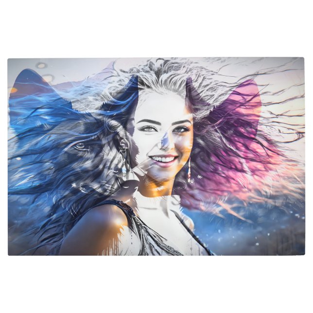 Impresión En Metal Detrás de la máscara 24 (Anverso)