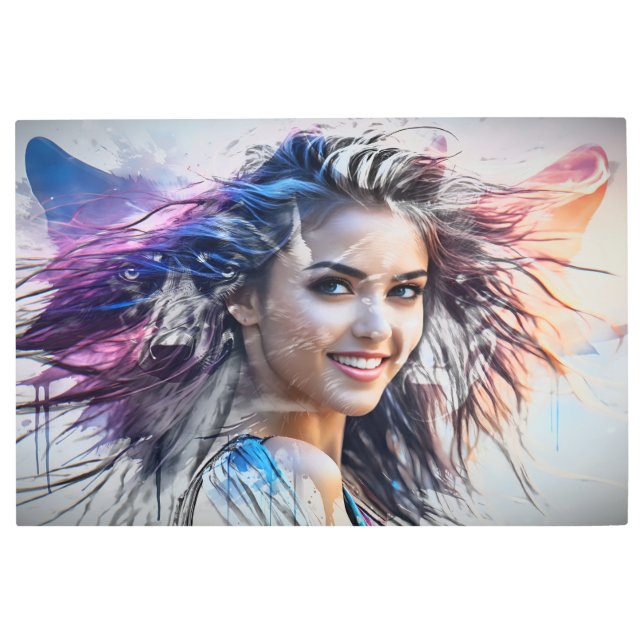 Impresión En Metal Detrás de la máscara 8 (Anverso)