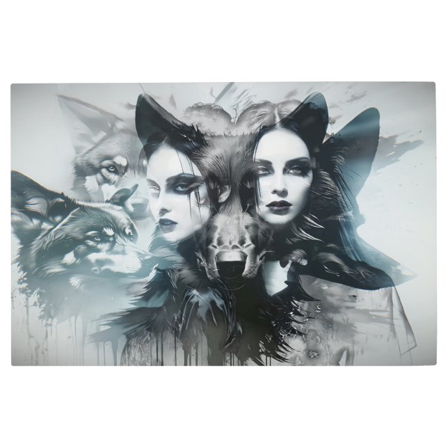 Impresión En Metal Detrás de la máscara 9 (Anverso)