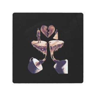 Impresión En Metal Dibujo con dibujo de café