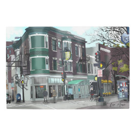 Impresión En Metal Dibujo del centro de Madison, Wisconsin