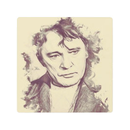 Impresión En Metal Dibujo del retrato de Richard Burton