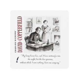 Impresión En Metal Dickens' David Copperfield Art Quote about Agnes