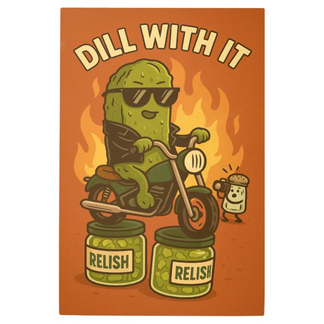 Impresión En Metal Dill With It (Anverso)