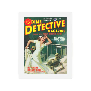 Impresión En Metal Dime Detective Magazine (diciembre de 1948)