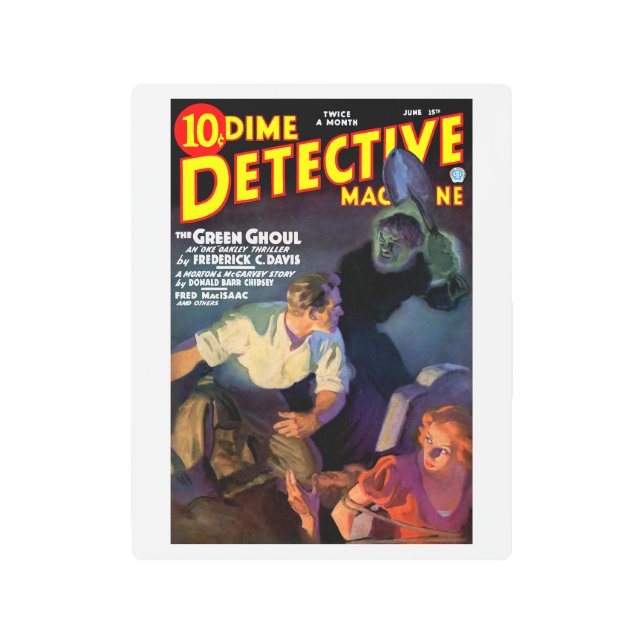 Impresión En Metal Dime Detective Magazine (junio de 1935) (Anverso)