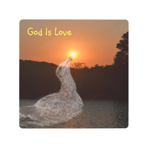 Impresión En Metal Dios es amor