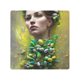 Impresión En Metal Diosa de Pascua