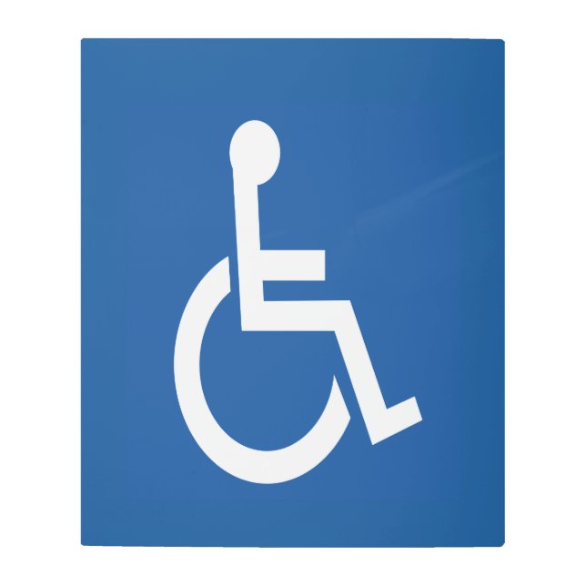 Impresión En Metal Discapacitado (Anverso)