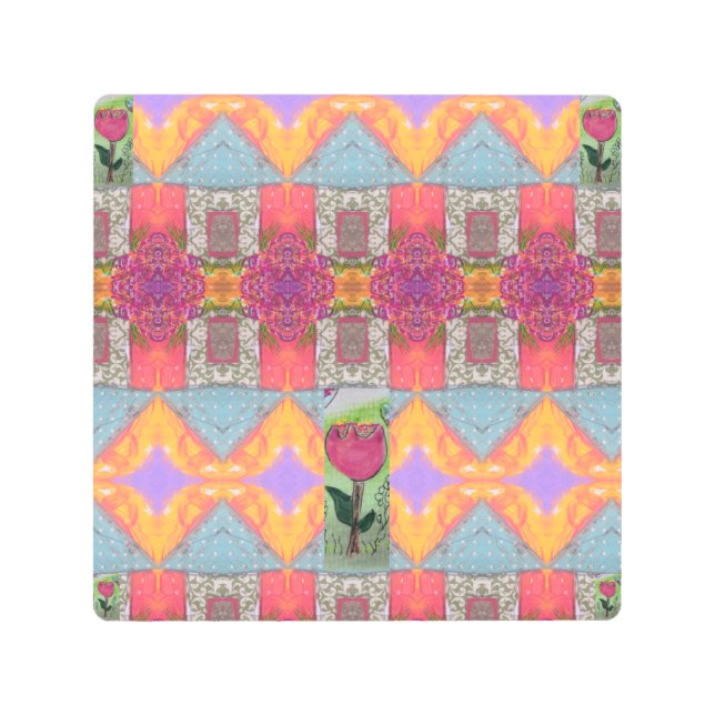 Impresión En Metal Diseño abstracto (Anverso)