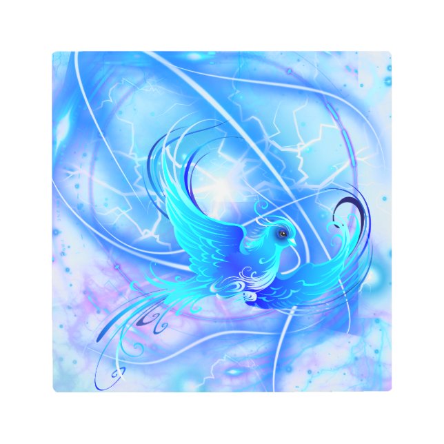 Impresión En Metal Diseño abstracto de vuelo de aves (Anverso)