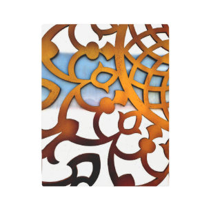 Impresión En Metal Diseño árabe de la puerta