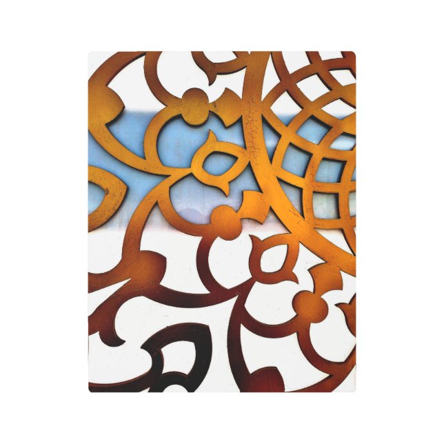Impresión En Metal Diseño árabe de la puerta (Anverso)