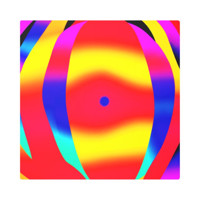 Impresión En Metal Diseño brillante, colorido y audaz (Anverso)