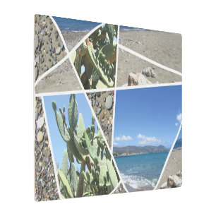 Impresión En Metal Diseño de Collage mediterráneo