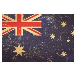 Impresión En Metal Diseño de cosecha de bandera de Australia