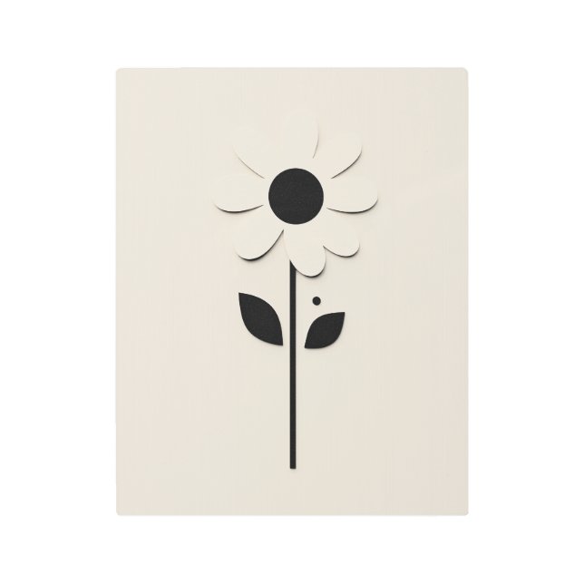 Impresión En Metal Diseño de Daisy (Anverso)