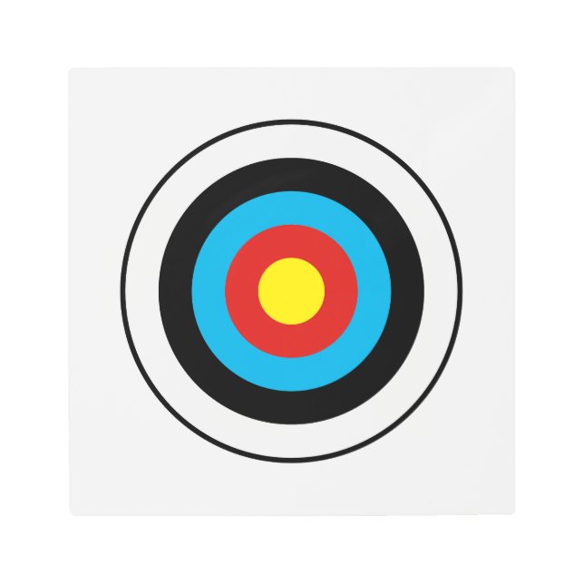 Impresión En Metal Diseño de destino Bullseye (Anverso)