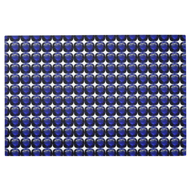 Impresión En Metal Diseño de patrones de zafiro azul (Anverso)
