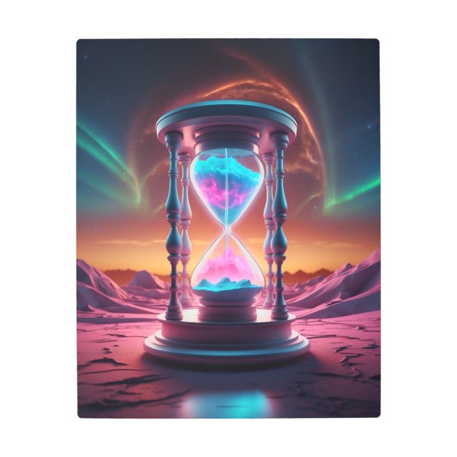 Impresión En Metal Diseño de vidrio cósmico. (Anverso)