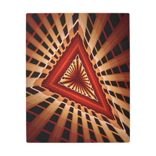 Impresión En Metal Diseño gráfico fractal moderno de 3D Fantasy Netwo