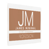 Diseño minimo profesional moderno | Marrón y blanc