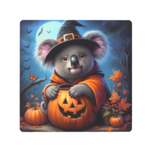 Impresión En Metal Disfraz de Halloween de Koala