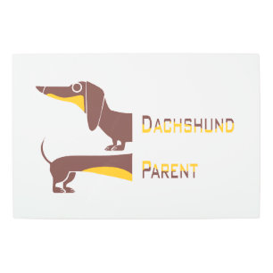 Impresión En Metal Divertido dachshund lindo para padres de perros la