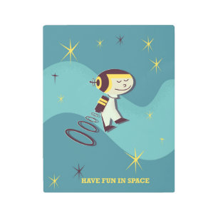 Impresión En Metal Diviértete en el espacio.