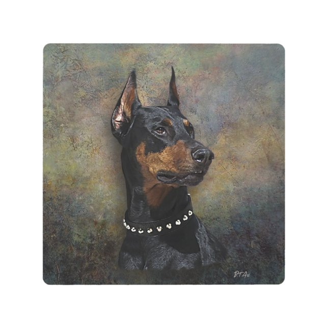 Impresión En Metal Doberman (Anverso)