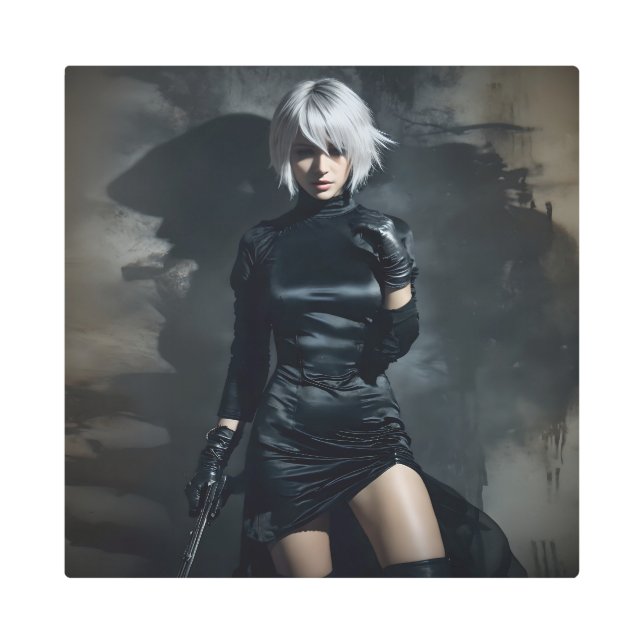 Impresión En Metal Doing girly stuff 20 (Anverso)