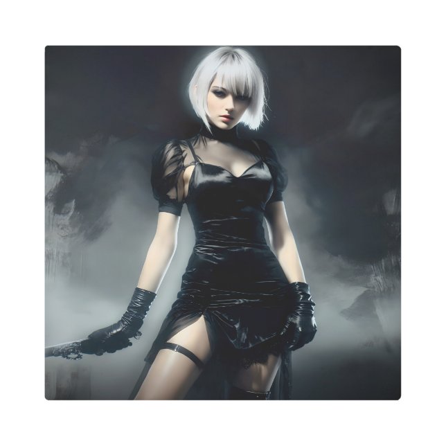 Impresión En Metal Doing girly stuff 22 (Anverso)