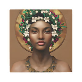 Impresión En Metal Dolor en el poder | Reina afroamericana