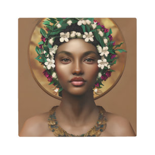Impresión En Metal Dolor en el poder   Reina afroamericana