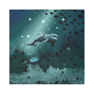 Impresión En Metal Dolphin Dream