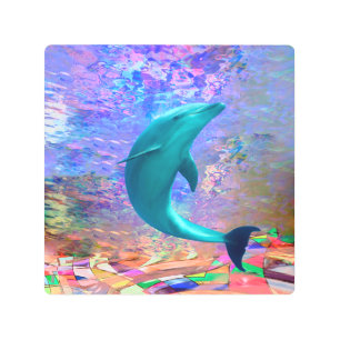 Impresión En Metal Dolphin Sunlight