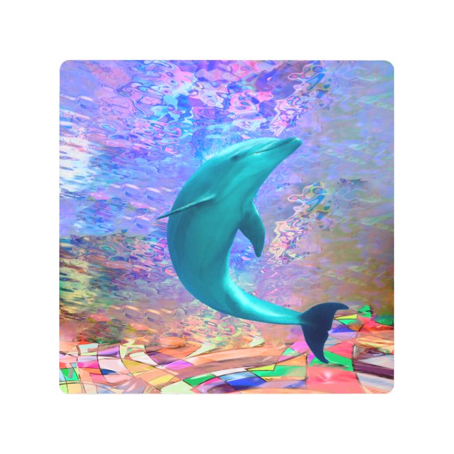 Impresión En Metal Dolphin Sunlight (Anverso)
