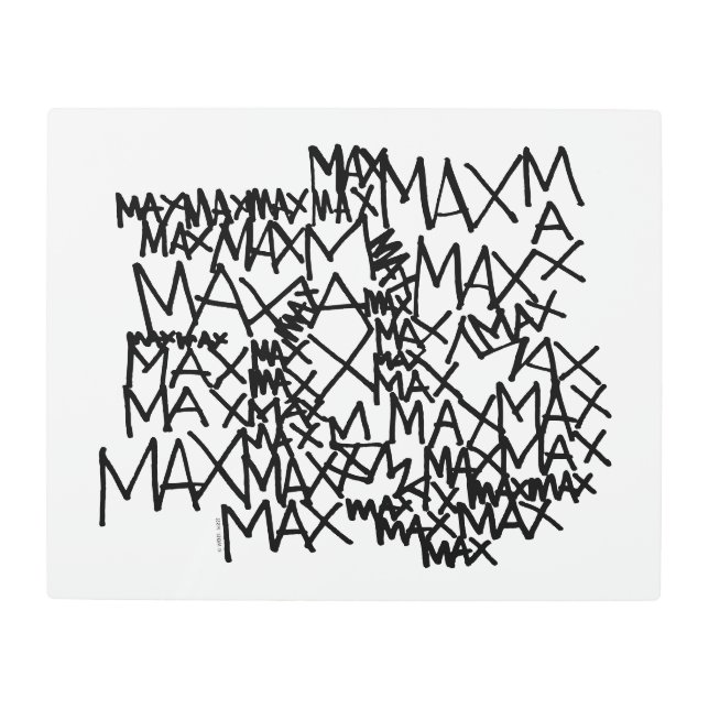 Impresión En Metal Donde están las cosas salvajes | Máximo repetido (Anverso)