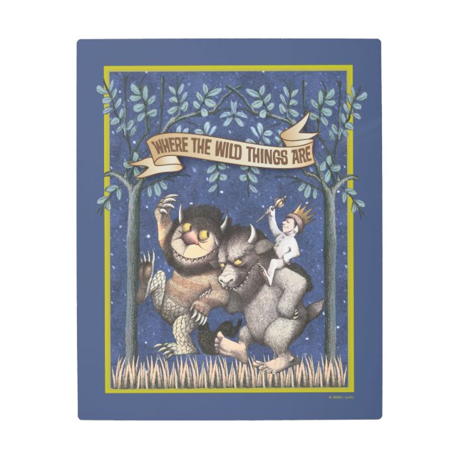 Impresión En Metal Donde las cosas salvajes son gráficas (Anverso)