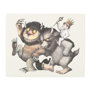 Impresión En Metal Donde las cosas salvajes son personajes