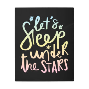 Impresión En Metal Dormamos bajo las estrellas