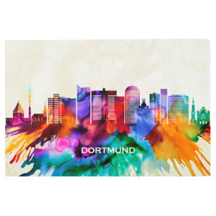 Impresión En Metal Dortmund Skyline