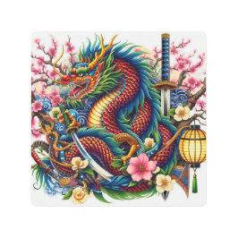 Impresión En Metal dragón chino