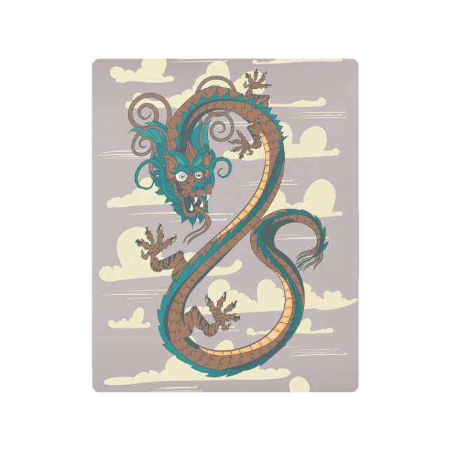 Impresión En Metal Dragón chino (Anverso)