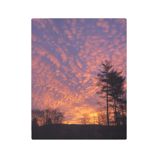 Impresión En Metal Dreamy Sunrise Clouds Photo (Anverso)