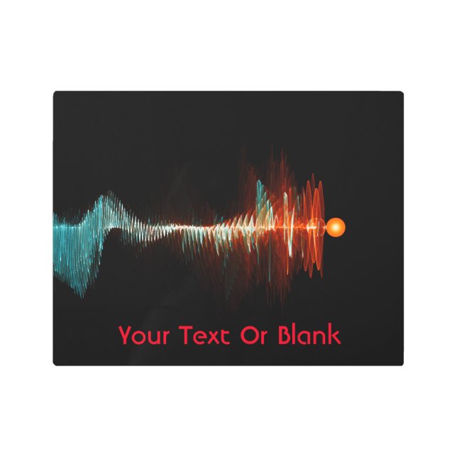 Impresión En Metal Dualidad de onda de partículas (Anverso)