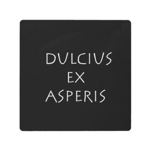 Impresión En Metal Dulcius ex asperis